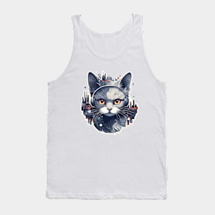 Cat Animal World Pet Dog Loving Fun Tank Top